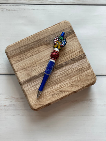 Beaded Pens - PATRIOTIC