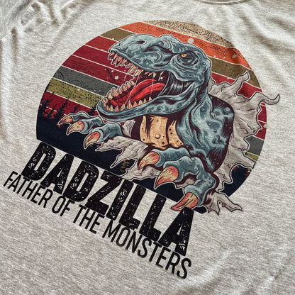 "Dadzilla: Father of the Monsters" Polyester Dry-fit style men's t-shirt